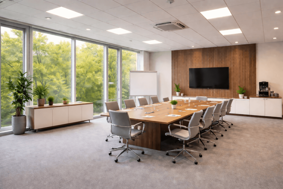 Unser Konferenzraum hier in Neuss