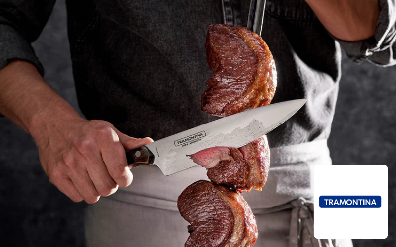 Metzger mit Fleisch, Shopify Logo